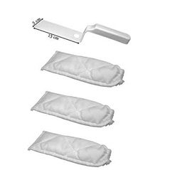 Limpador De Transpasse Espátula Com 3 Refil Limpador Box Vidro Janelas