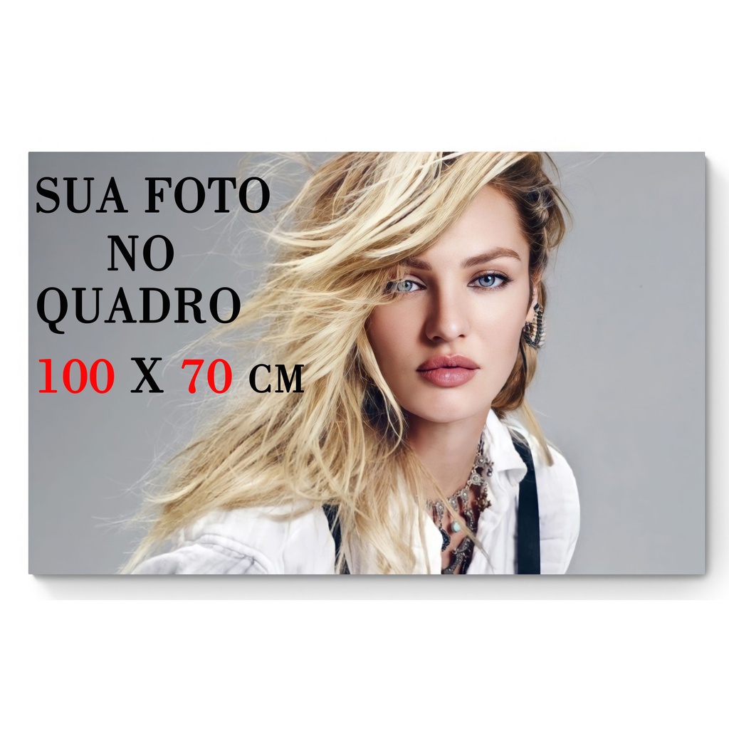 Quadro Decorativo PERSONALIZADO SUA FOTO, em tela de tecido grande  Não é adesivo.