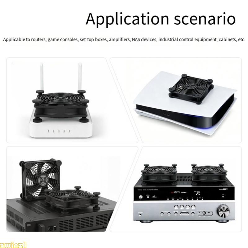 zwinz1 Ventilador PC Controlado PWM 120 Mm Grade Metal Removível E Longo Para Opção Instalação