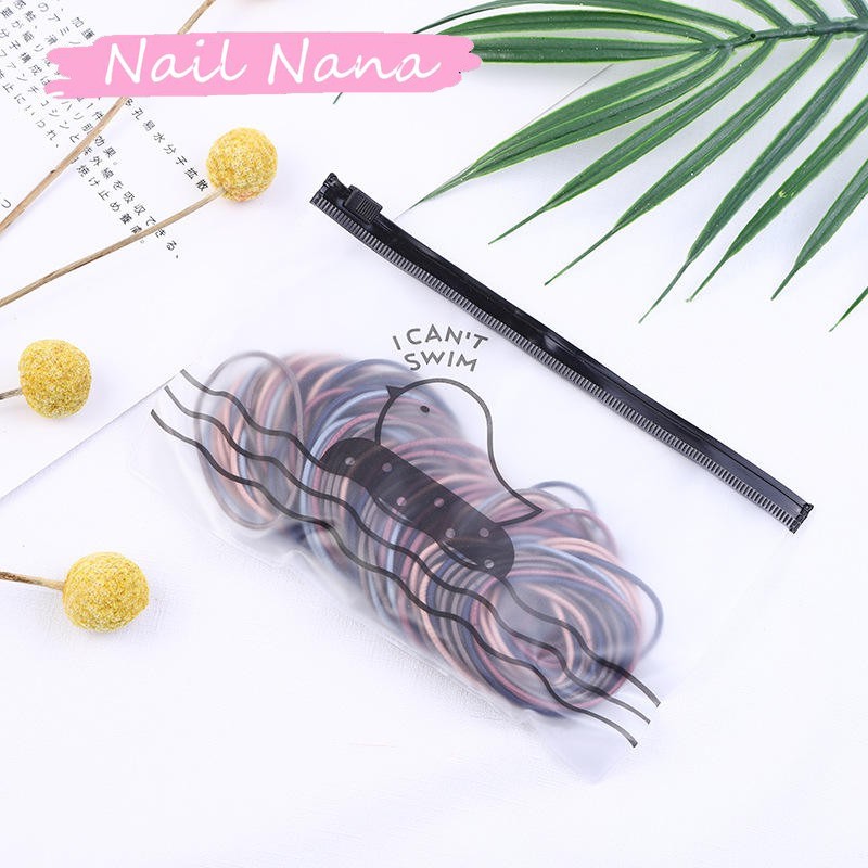 * Prego Nana * 100 Pçs/Saco Dupla Ponta  Círculo De Cabelo Corda De Cabeça Coreana Sem Costura