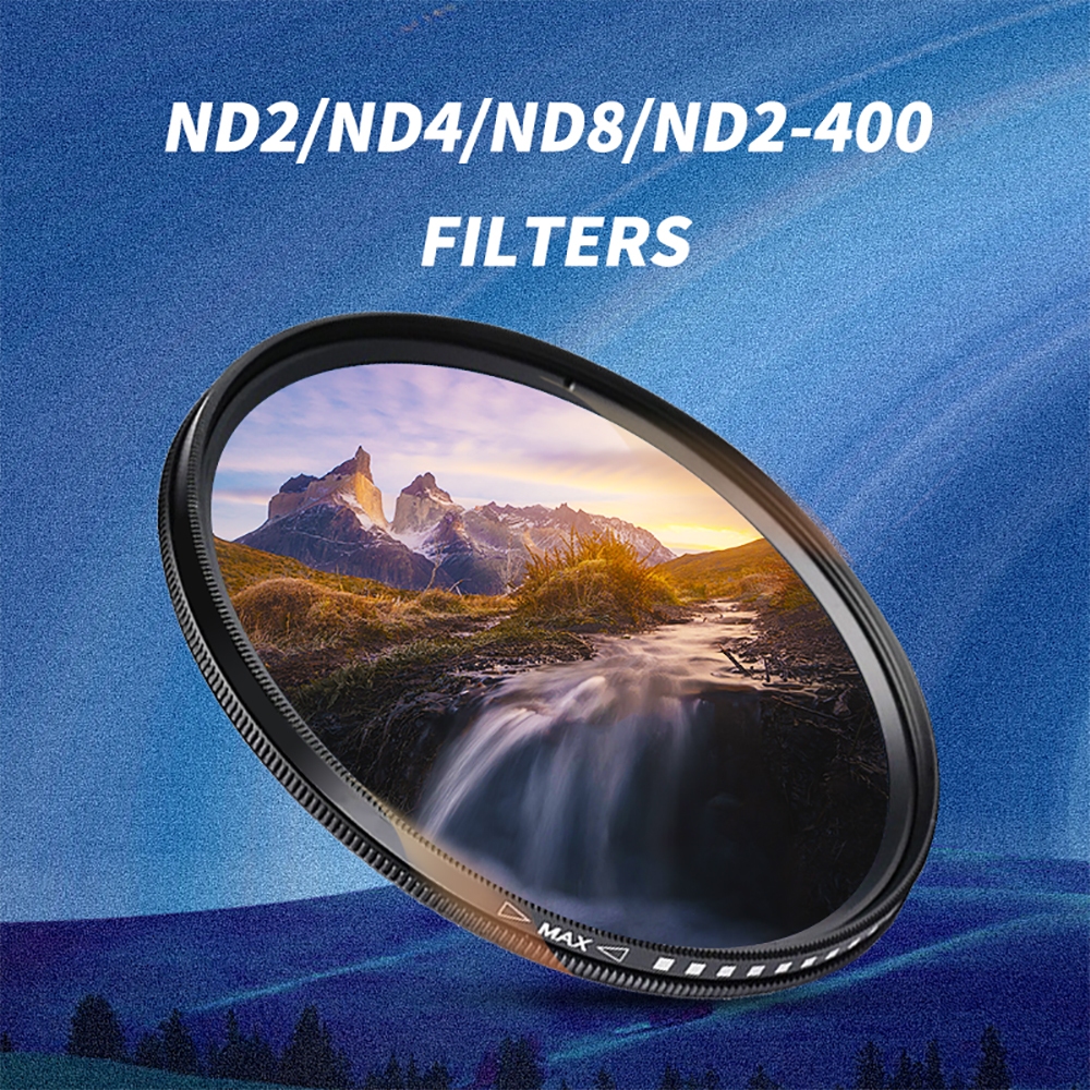 Filtro ND ND2 ND4 ND8 37/40.5/43/46/49/52/55/58/62/67/72/77/82mm De Lente