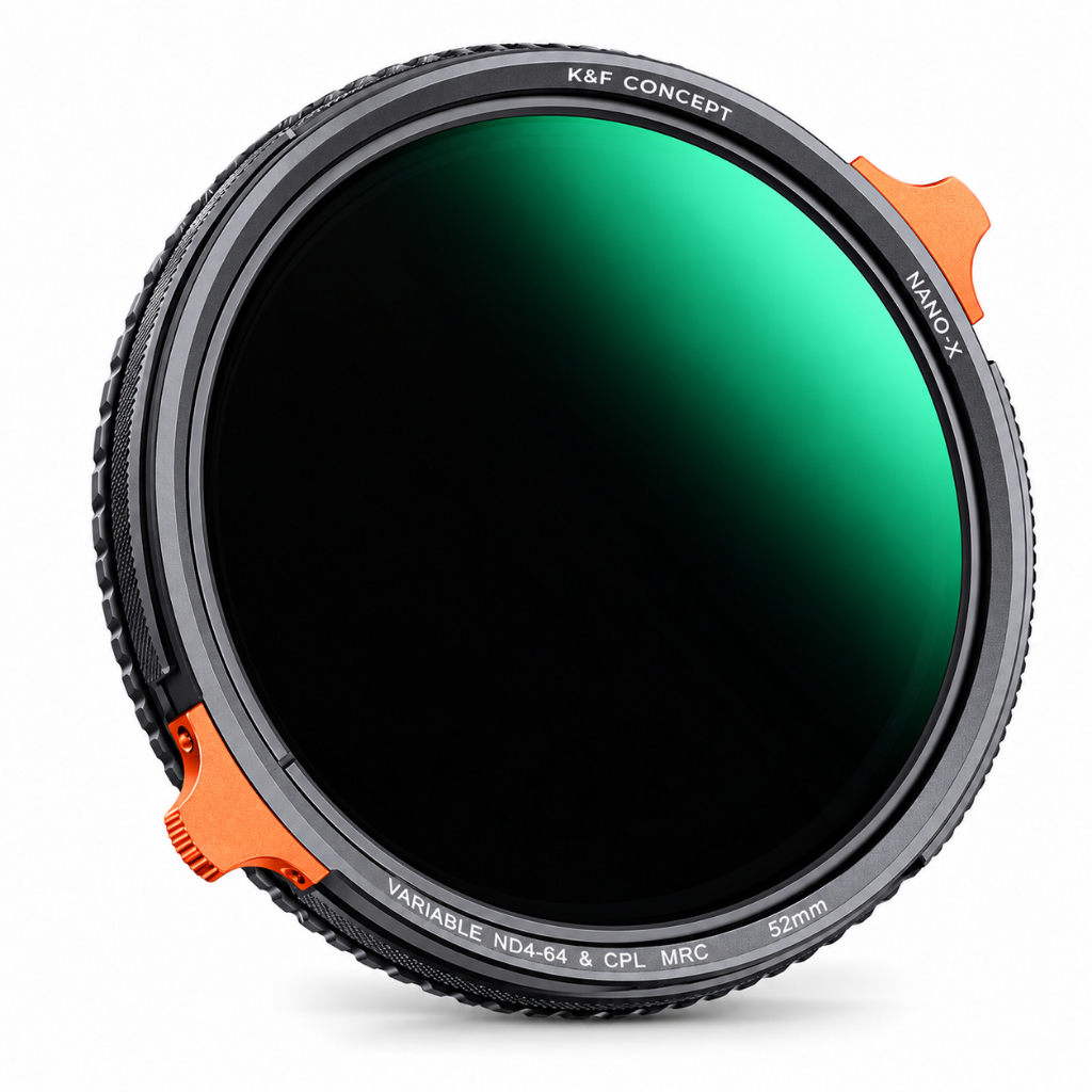 Filtro K&F Concept Nano-X 52mm ND Variável ND4-64 + CPL 2 em 1 MRC