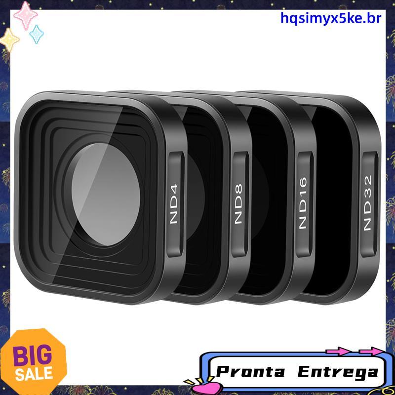 Conjunto De Filtros ND Para 9 , 10 Inclui Acessórios Câmeras De Ação ND4 , ND8 , ND16 , ND32