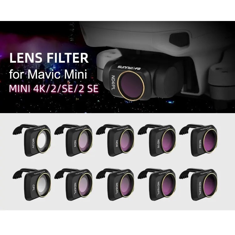 Para DJI Mini 4K Filtro De Lente Da Câmera MCUV ND 4/8/16/32 CPL ND4/PL Filtros 2 SE/Mavic Accessoriey