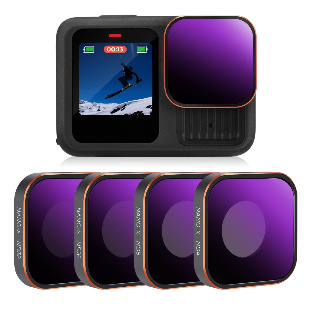 Filtro K & F ND4/8/16/32 De 4 Pacotes Para GoPro Hero 13-9 AGC Multirrevestido