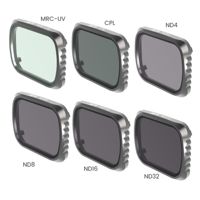 Kit 06 Filtros Lentes DJI Air 2S UV CPL ND4 ND8 ND16 ND32
