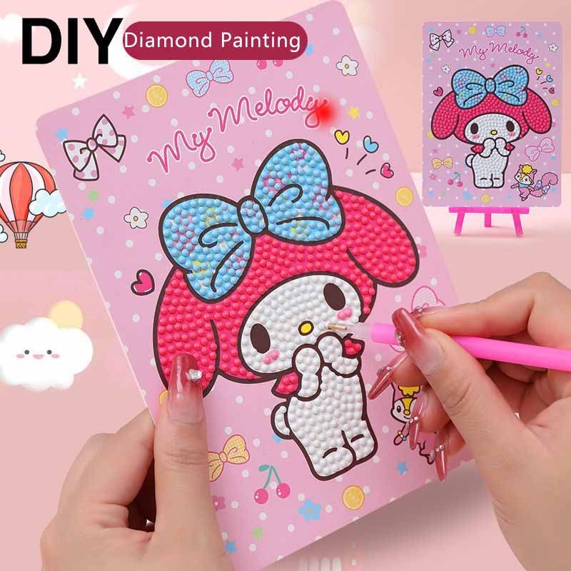 Pintura De Diamante De Brinquedos DIY Padrão De Desenho Animado 6 Peças Presentes para crianças