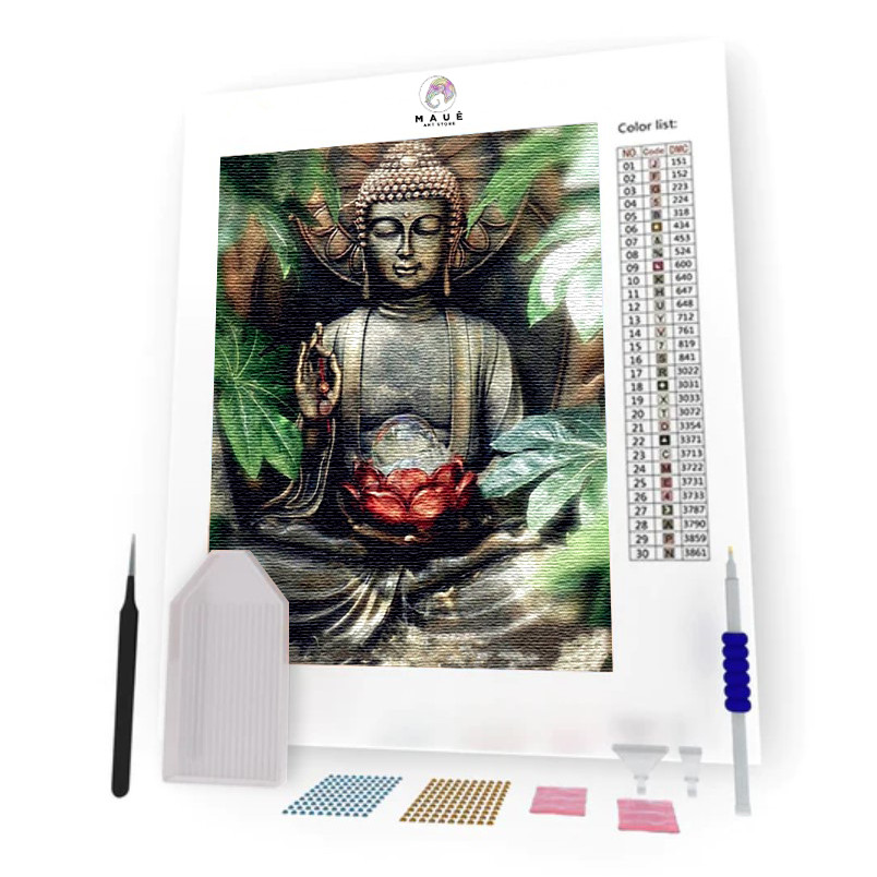 Kit Pintura Diamante -  Budah (Diamond Art)