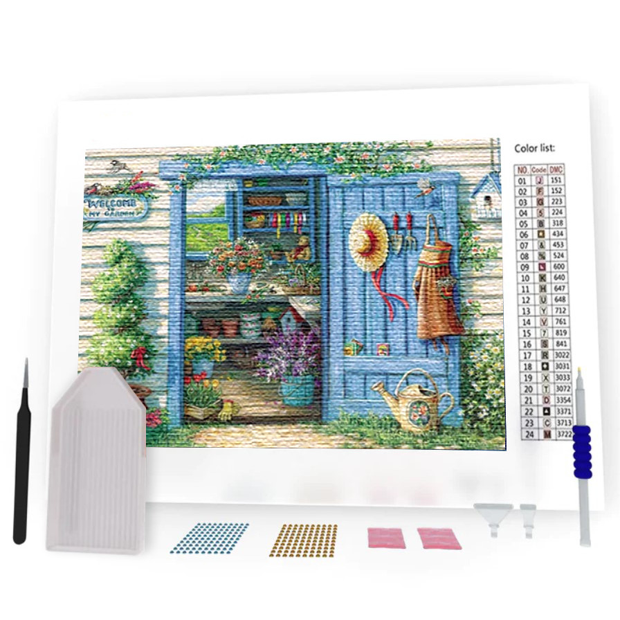 Kit Pintura Diamante - Casinha na fazenda (Diamond Art)