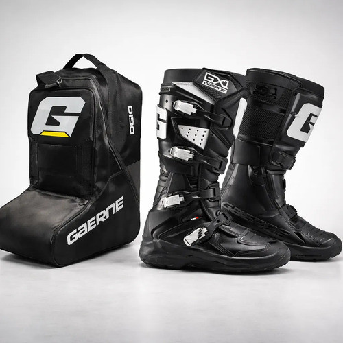 Bota Gaerne Gx1 Evo Articulada Trilha Offroad + Bolsa P/ Bot Preto 40.0 Br