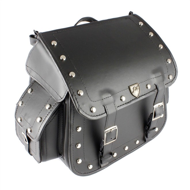 Alforge Traseiro (Bolsa) Custom 30 Litros em Couro c/ Cravos