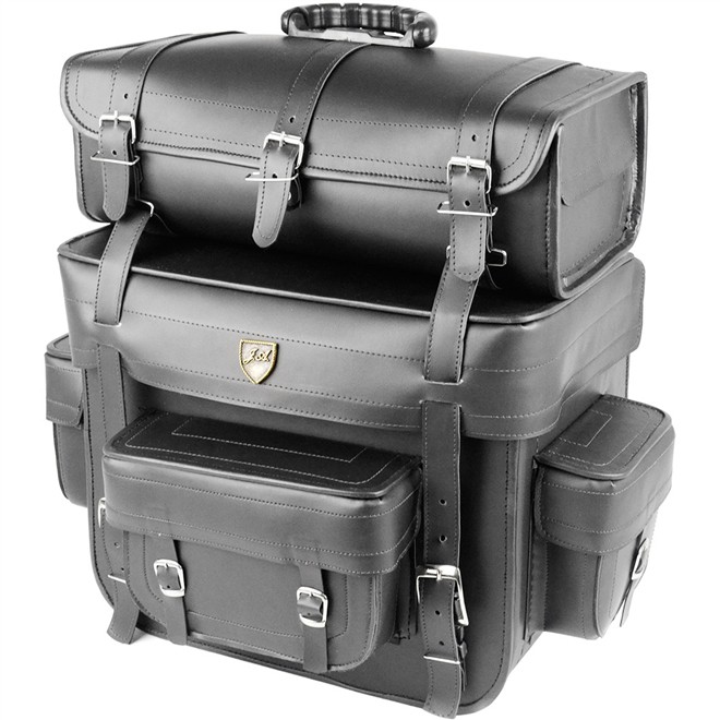 Alforge Traseiro (Bolsa) Custom 60 Litros Couro Liso