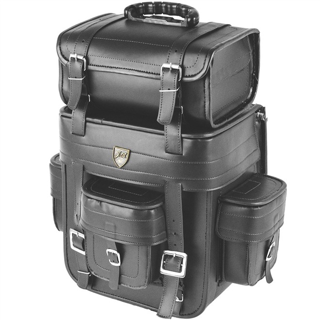 Alforge Traseiro (Bolsa) Custom 32 Litros Couro Sintético Liso