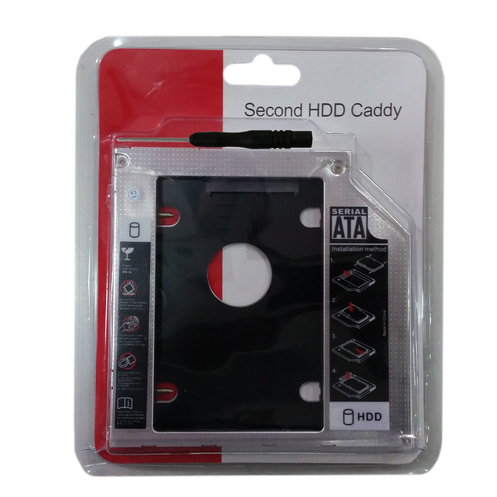 Caddy Adaptador Ssd Case Hd 12.7mm Notebook Dell Hp Samsung caddy12