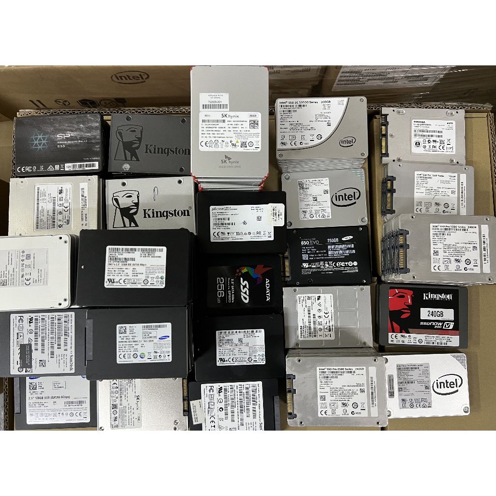 Usado 480GB 512GB 500GB 600GB 900GB 960GB 1TB Ssd 2.5 Sata Disco Rígido Samsung Sk Hynix Micron Kingston Intel Adata San