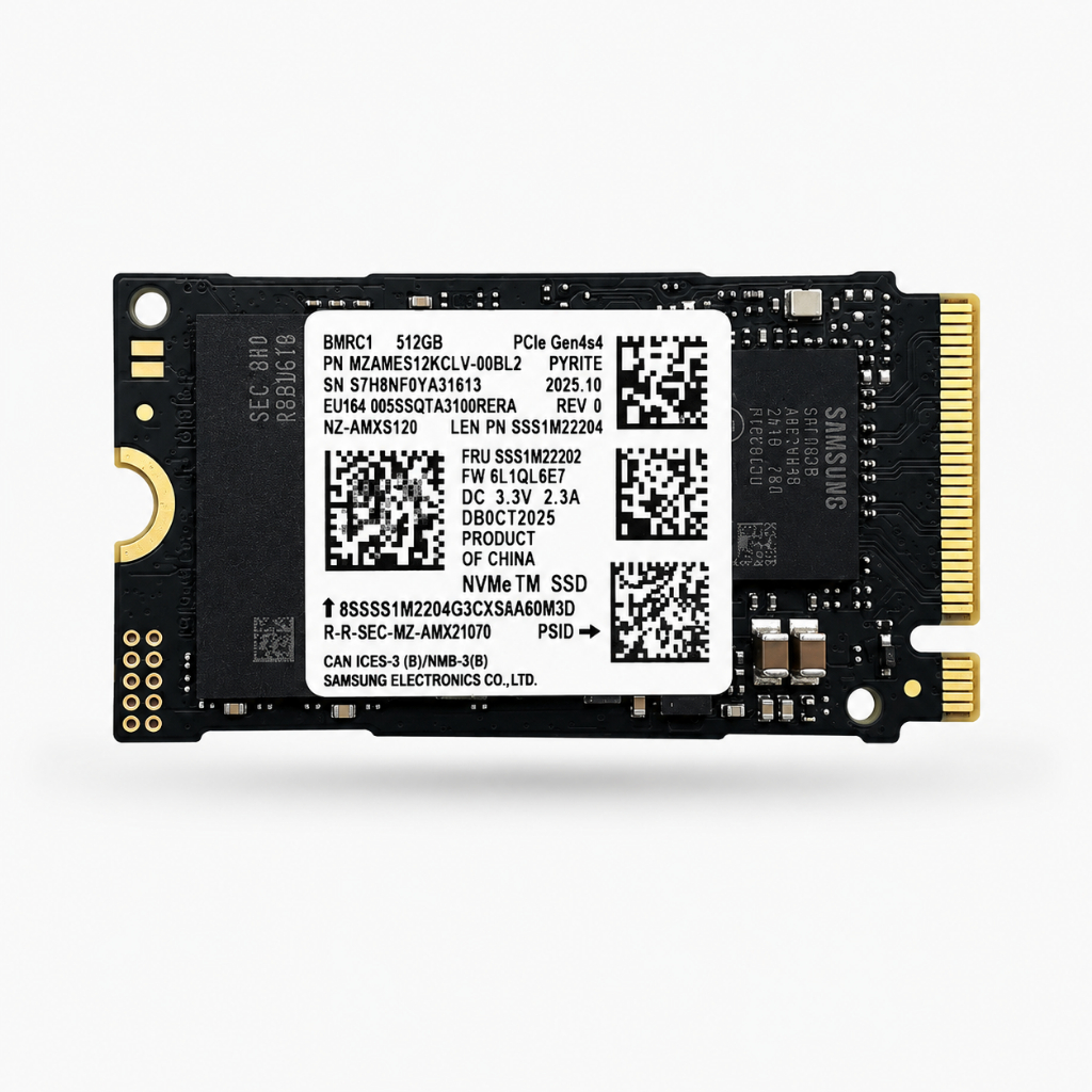 Ssd Samsung 512gb 2242 Nvme M.2 Pcie 4.0 Gen4x4 Notebook Pc Lenovo Original Alta Velocidade M Key