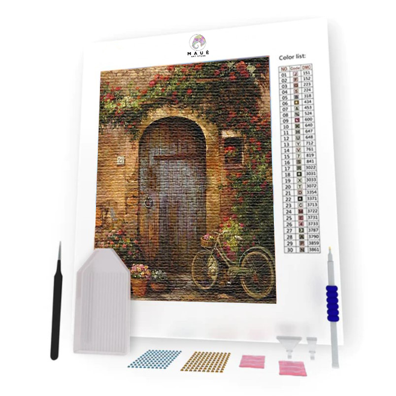 Kit Pintura Diamante - Porta de Madeira  (Diamond Art)