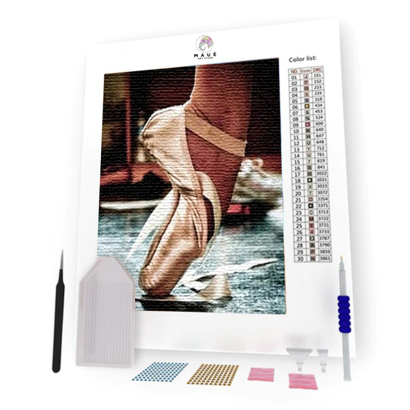 Kit Pintura Diamante - Sapatilha de Balé (Diamond Art)