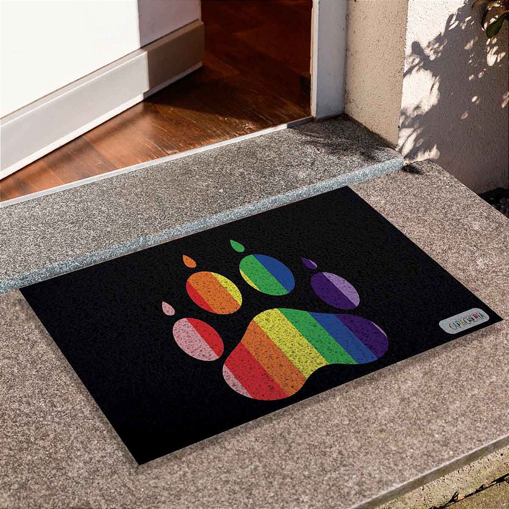 Tapete de Porta Divertido Capacho PET - Lgbt
