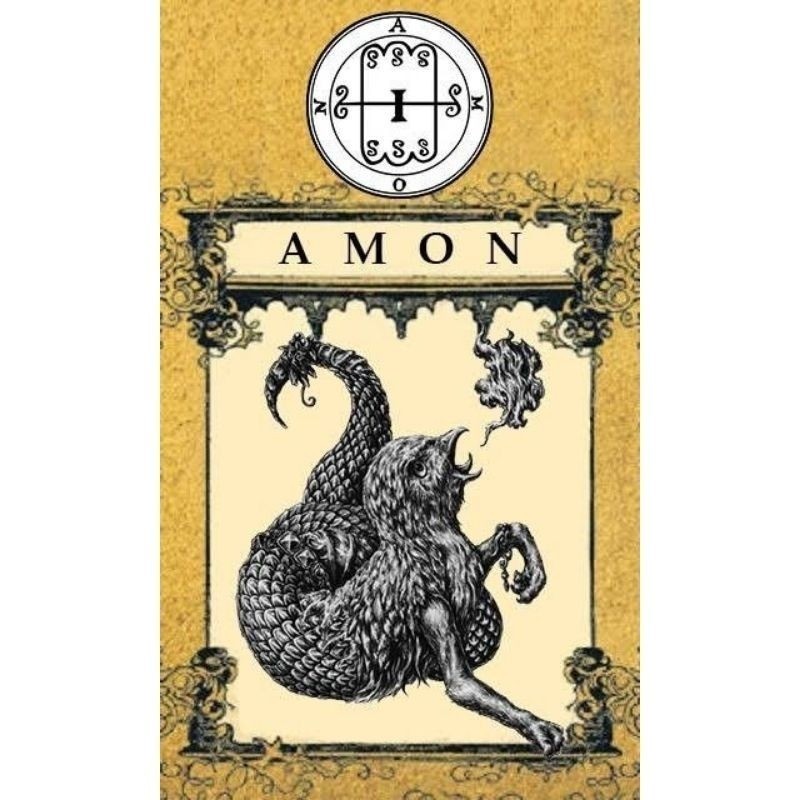Quadro Demon Amom Goetia Placa Decorativa MDF tamanho A4 28x20 Envio Imediato