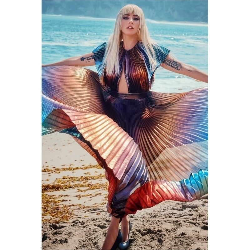 Quadro Lady Gaga Placa Decorativa MDF tamanho A4 28x20 Envio Imediato