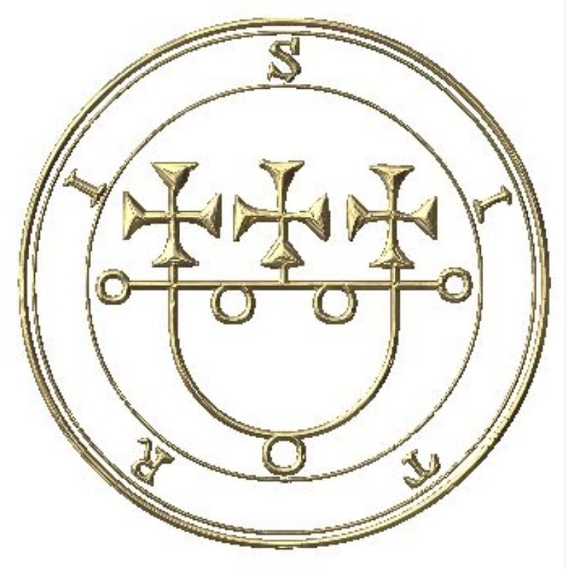 Quadro Sigilo Daemon Sitri Goetia Placa Decorativa MDF tamanho A4 28x20 Envio Imediato