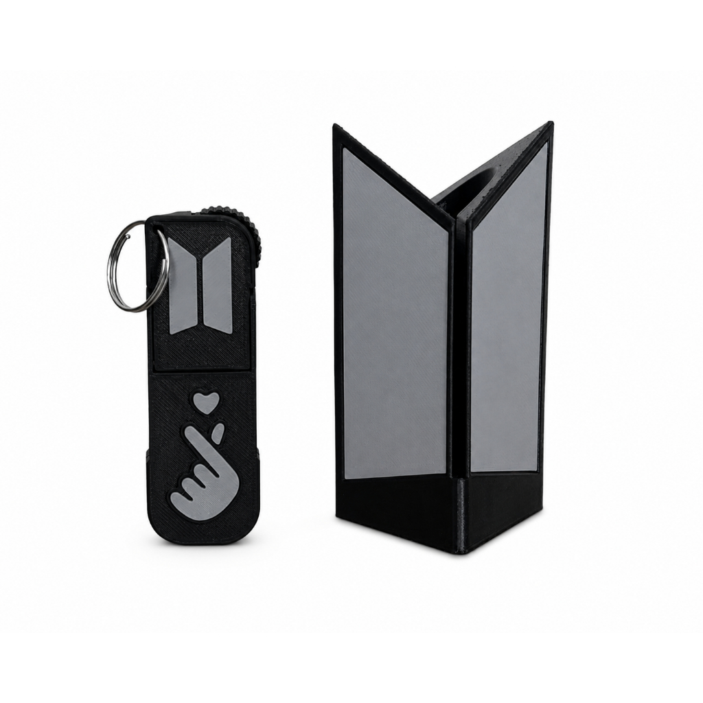 BTS Army Bomb Light Stick Suporte Expositor + Chaveiro Suporte de Celular Decorativo