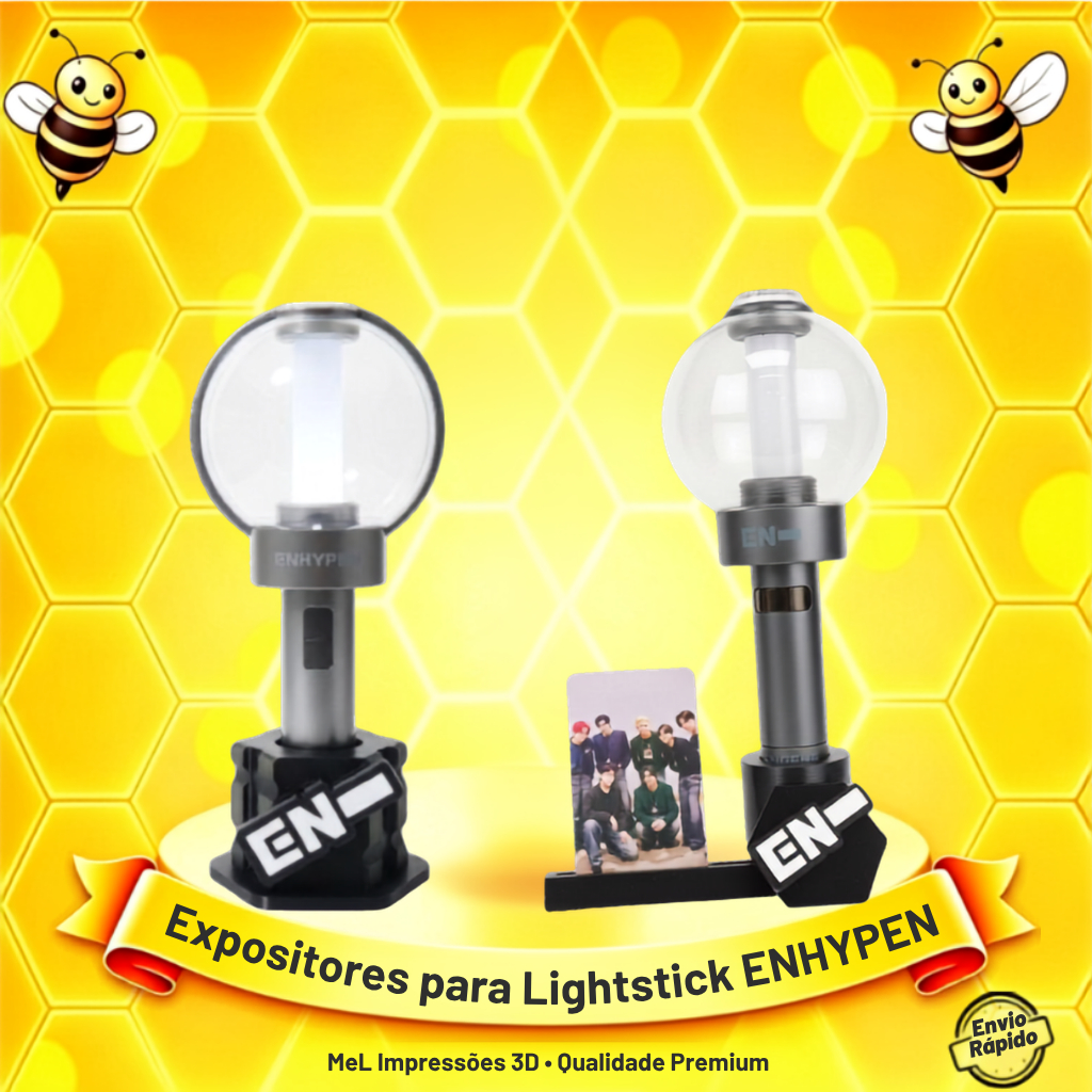 ENHYPEN - Suporte para LightStick Oficial | Expositor Personalizado Impresso em 3D para Fãs ENGENE
