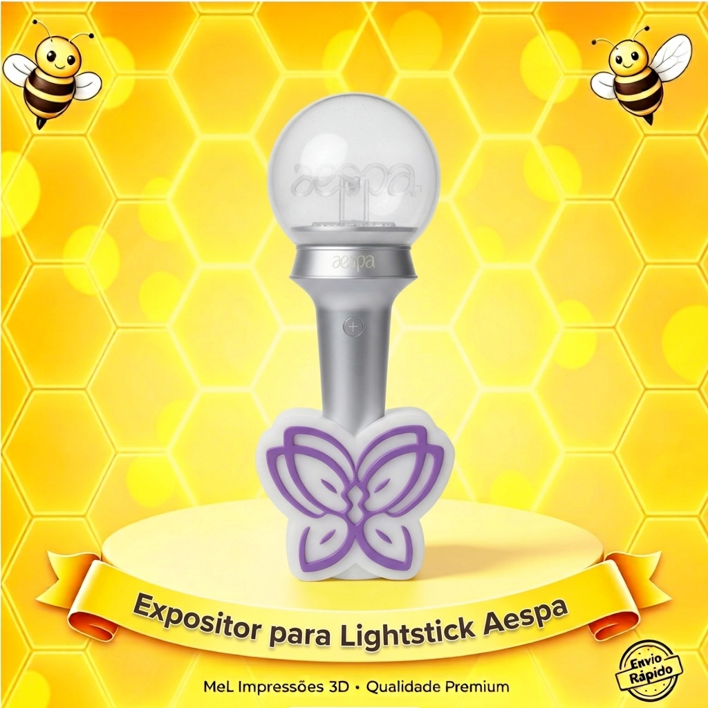 Aespa - Suporte para LightStick K-pop | Expositor Personalizado Impresso em 3D para Fãs MY