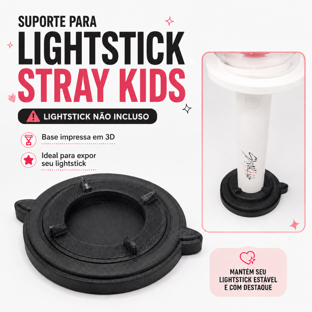 [StrayKids] Suporte para Lightstick StrayKids Nachimbong Expositor Kpop Collector