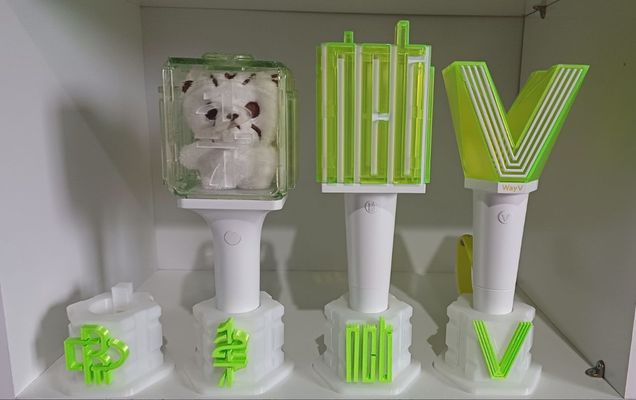 NCT (127/Dream/WayV) - Suporte para LightStick K-pop | Expositor Personalizado Impresso em 3D.