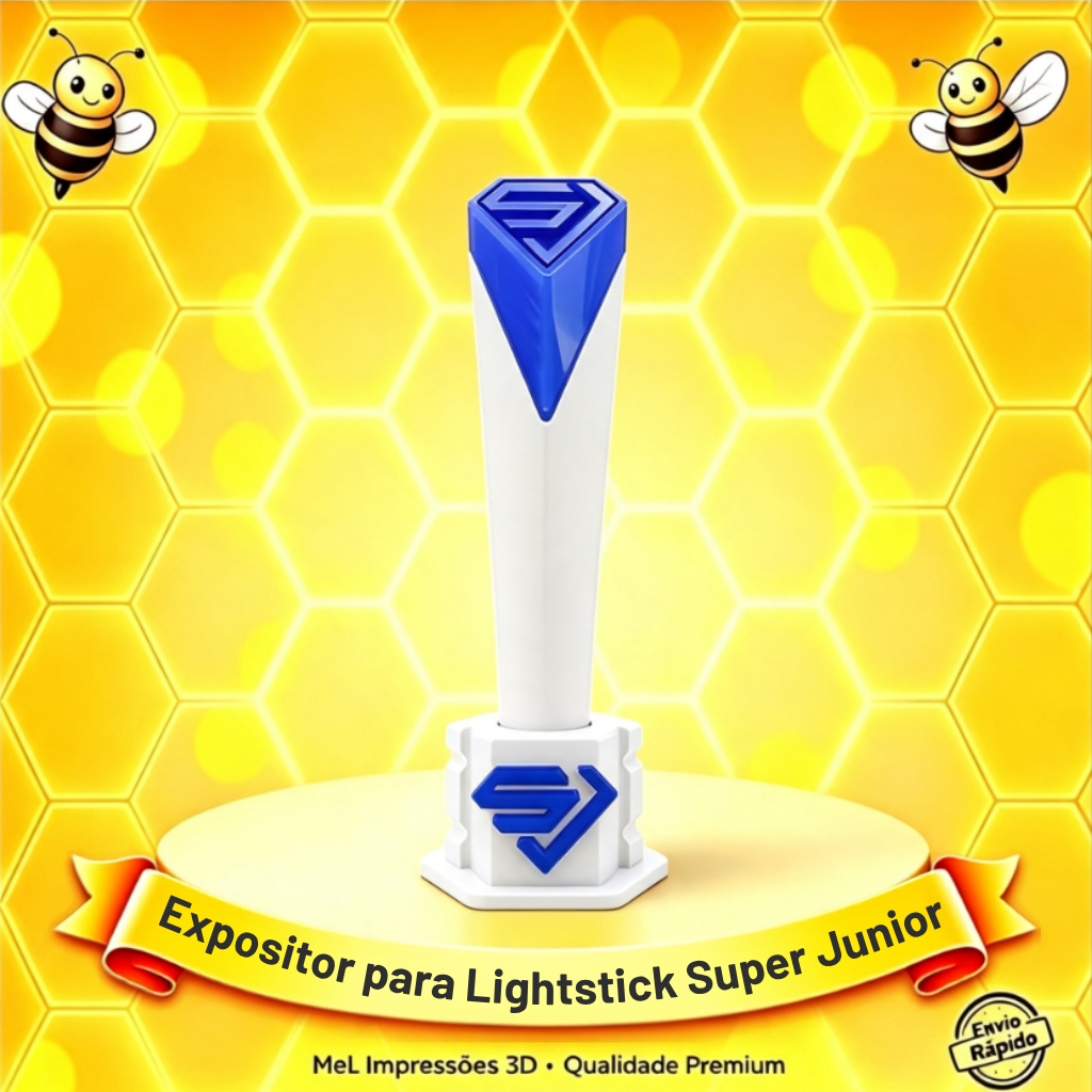 Super Junior - Suporte para LightStick | Expositor Personalizado Impresso em 3D para Fãs E.L.F
