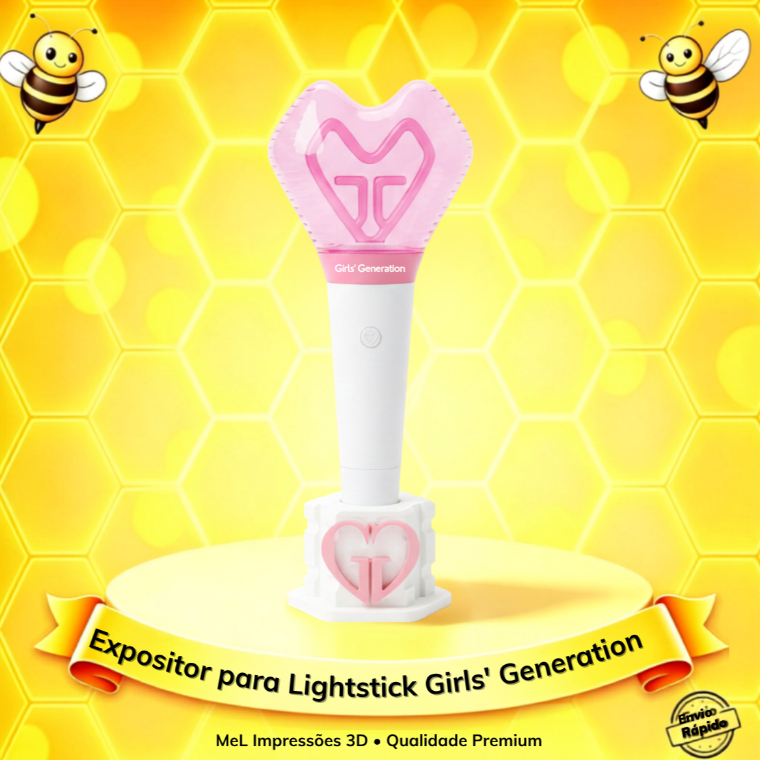 Girls' Generation (SNSD) - Suporte para LightStick | Expositor Personalizado Impresso em 3D para Fãs SONE