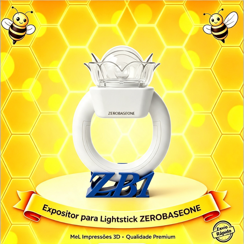 ZEROBASEONE - Suporte para LightStick | Expositor Personalizado Impresso em 3D para Fãs ZEROSE