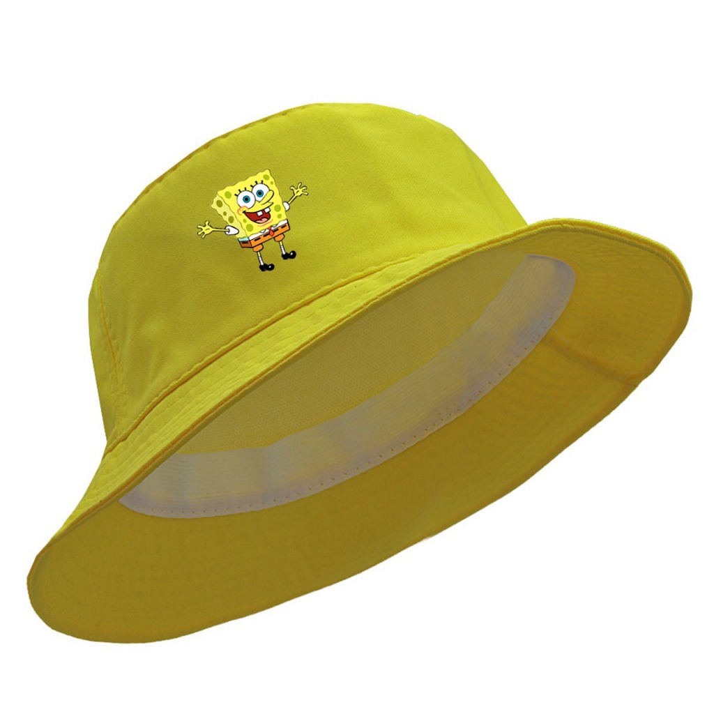 Chapéu Bucket Praia Hat Cata ovo Drip Bob Espoja Desenho Animado  Protetor Solar Casual