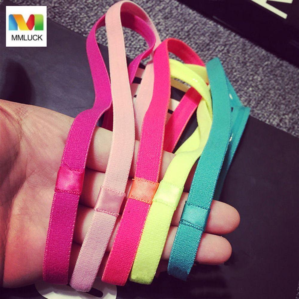 DARBY Feminino Masculino Esporte Hairbands Anti-Deslizamento Elástico 10 Cores Sigle Yoga Hairband Borracha Sweatband
