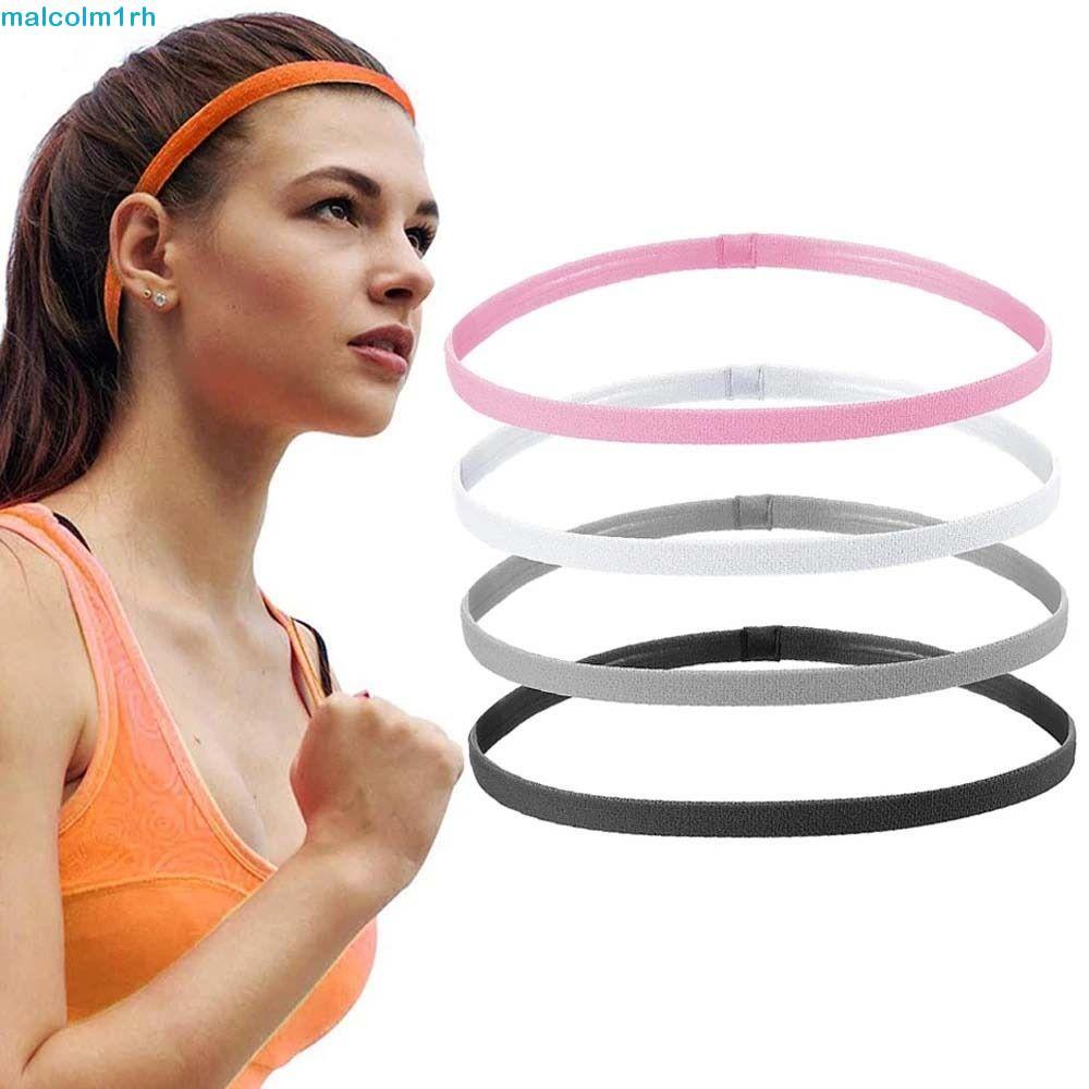 MALCOLM Feminino Masculino Esporte Hairbands Antiderrapante Elástico Útil Yoga Hairband Sigle Borracha Sweatband
