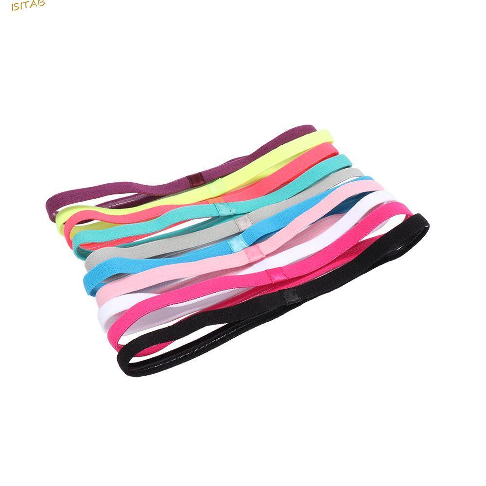 ISITAB Feminino Masculino Esporte Hairbands Anti-Deslizamento Elástico Moda Yoga Hairband Casual Borracha Sweatband