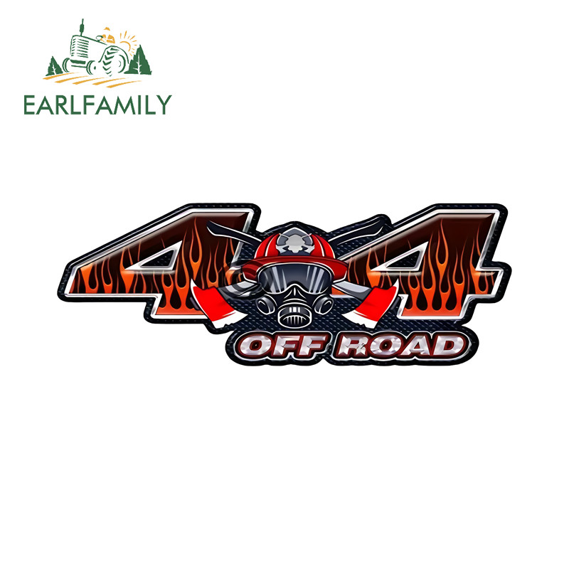 EARLFAMILY 4x4 offroad Adesivos De Carro Moda Motocicleta Janelas Skate Mala Oclusão Zero Decalques Personalidade Acessó