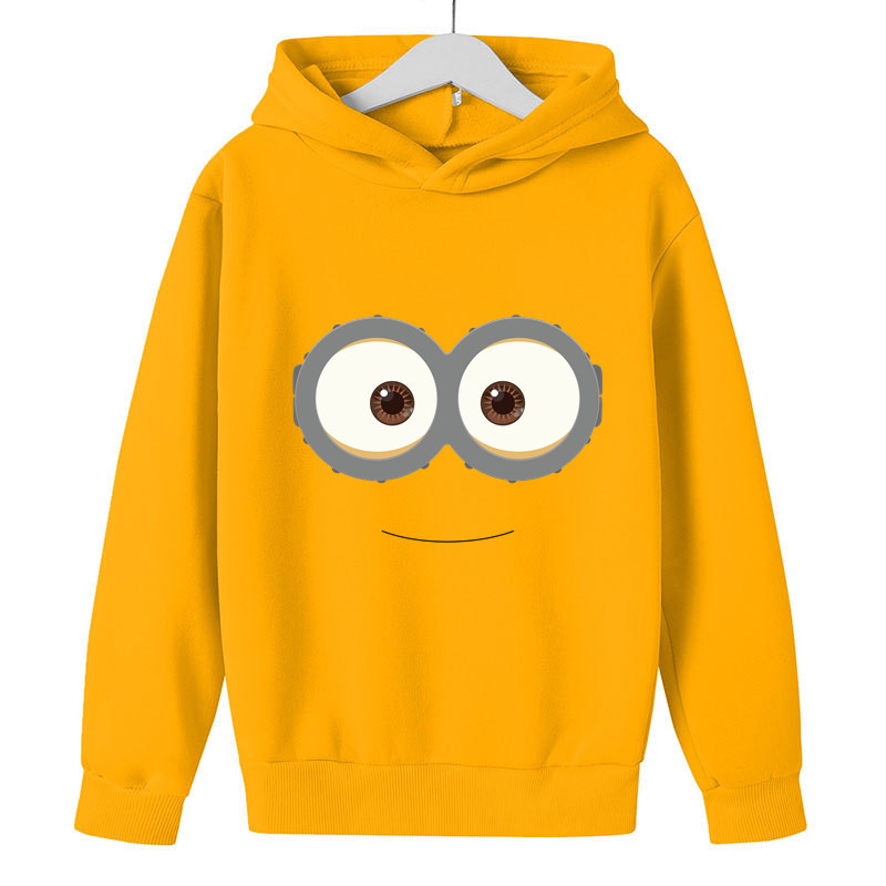 Minions Kids Cartoon Print Hoodies Cosplay Casaco De Primavera Pullover Casual Infantil Meninos Meninas Capuz Harajuku Sweatshirt