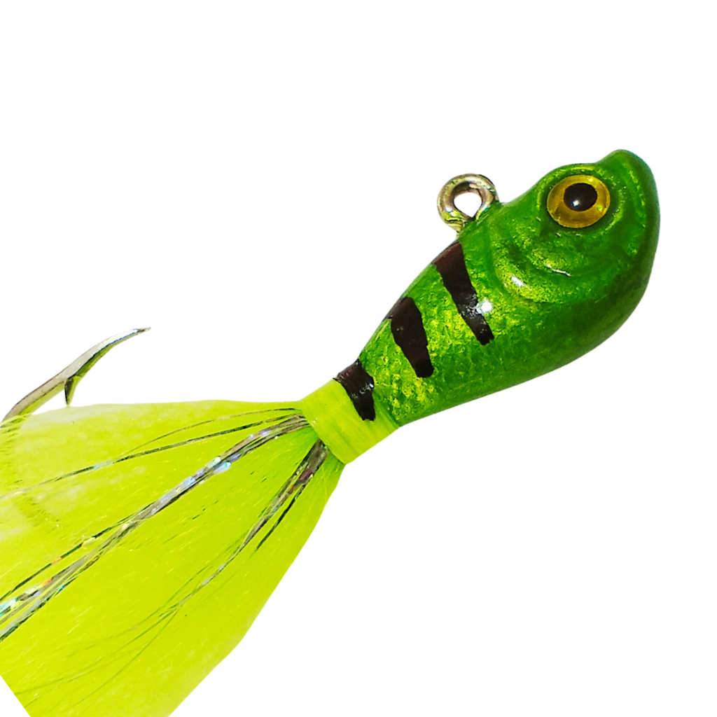 Isca Jig  Bucktail 15gr Anzol 4/0 Black Bass Traíra Tucunaré