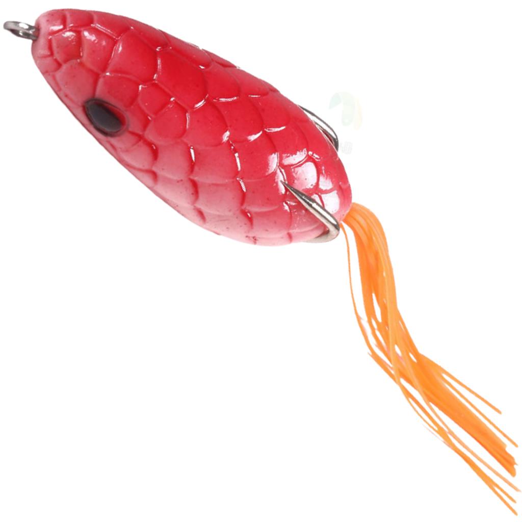 Isca Artificial Frog Cabeca De Cobra 10gr 6cm Vermelha Black Bass Trairao Tucunare Traira Tabaranas