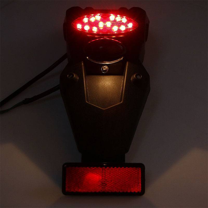 qo Guarda-Lamas Traseiro Universal Para Motocicleta LED Luz Traseira De Freio br
