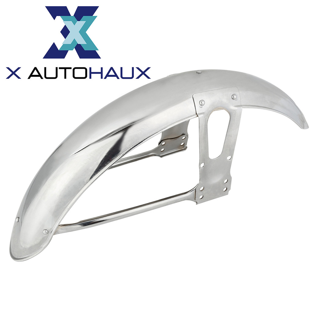Fender X AUTOHAUX Substituição De Guarda-Lamas Dianteiro De Metal Cromado Para Motocicleta Honda CG125