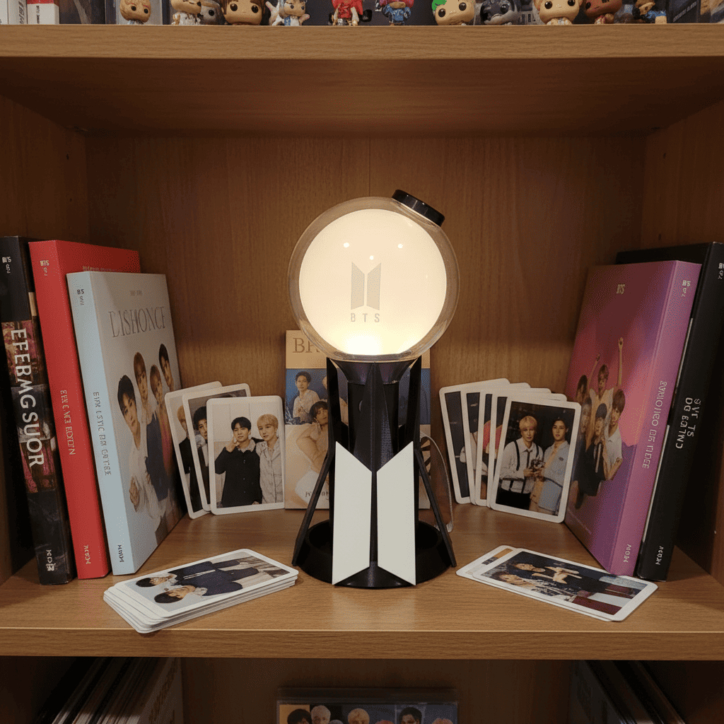 Suporte Lightstick BTS Army Bomb - Base Expositor Premium K-Pop Colecionável