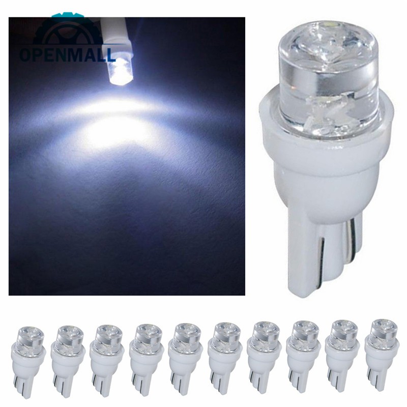 10pcs T10 Lâmpada Led Diurna Para Carro / Luzes De Carro W5W / Lâmpada Lateral De Cunha