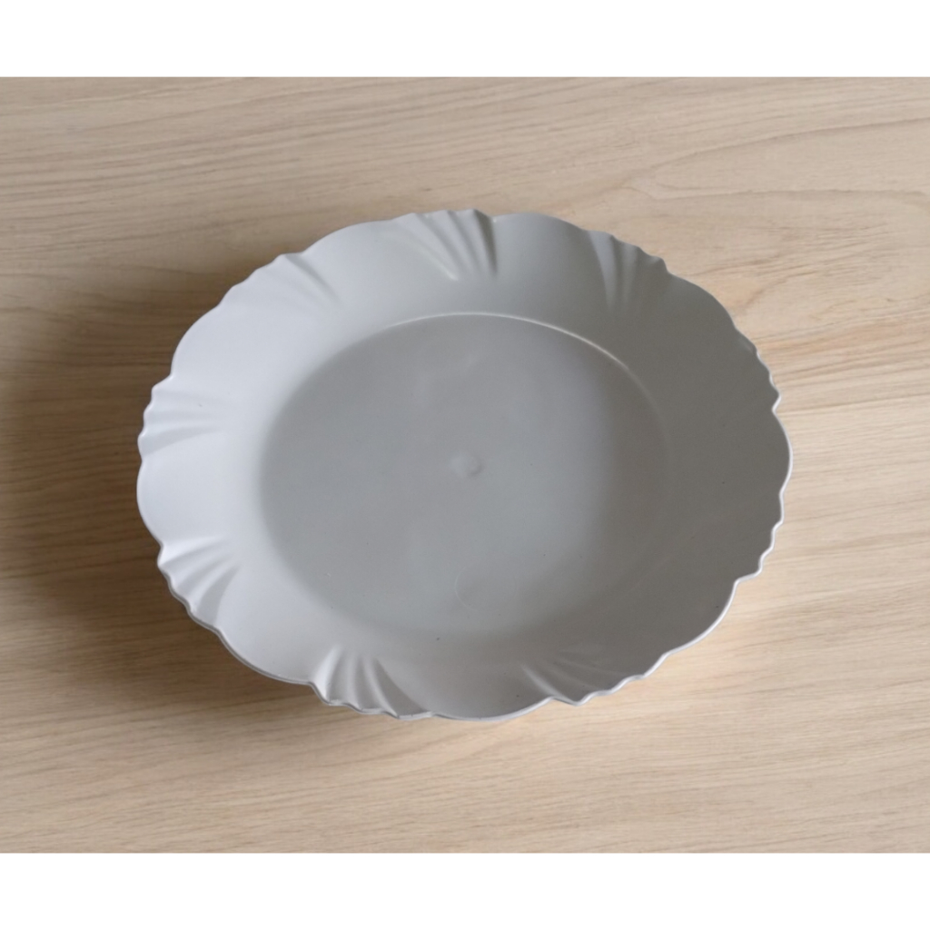 30 Prato de Sobremesa Branco Plástico 17 cm Ideal para Lanches e Festas