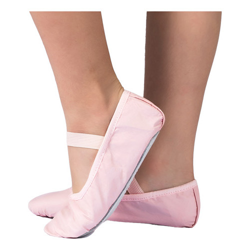 Sapatilha Ballet Infantil Meia Ponta Couro Sintético Balé