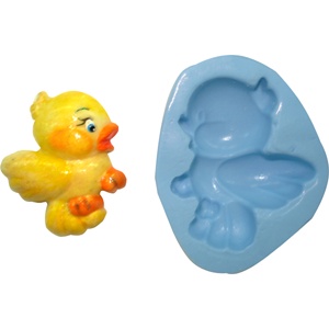Molde de Silicone cod-B 123 Pássaro - 5x4,2cm - 60g