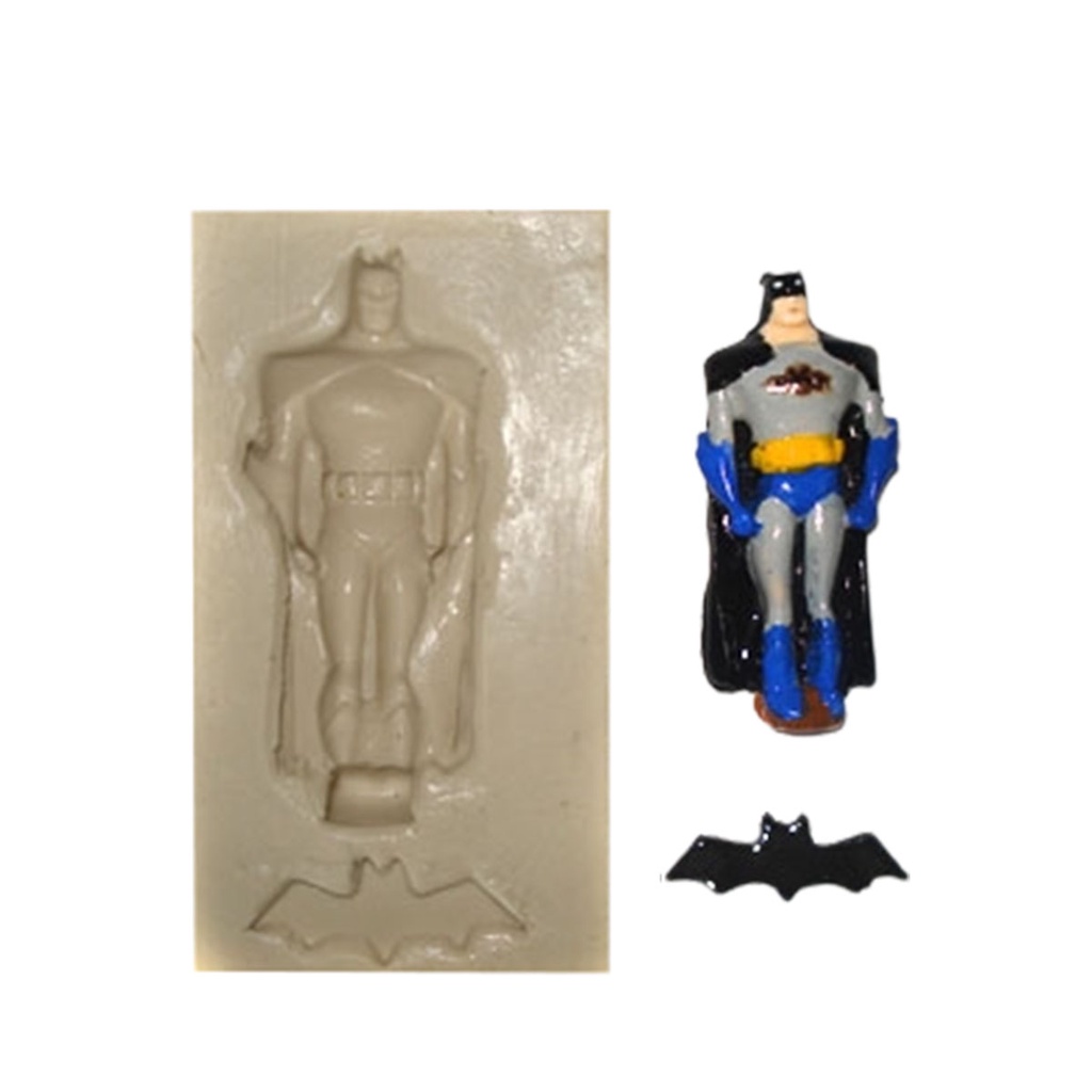 Molde de silicone cod-U 32 Batman liga da justiça - 4,9x2,2cm - 80g